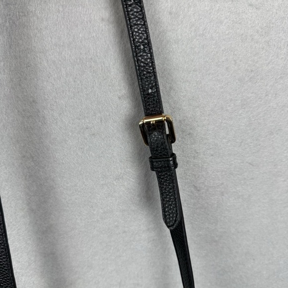 Vince Camuto Chica Round Black Genuine Pebble Leather Top Handle Crossbody Bag - Picture 5 of 12